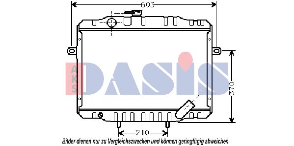 AKS DASIS Radiaator,mootorijahutus 140290N